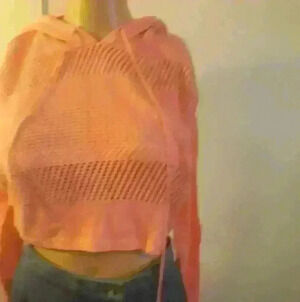 Garage crop sweater pink size  extra small